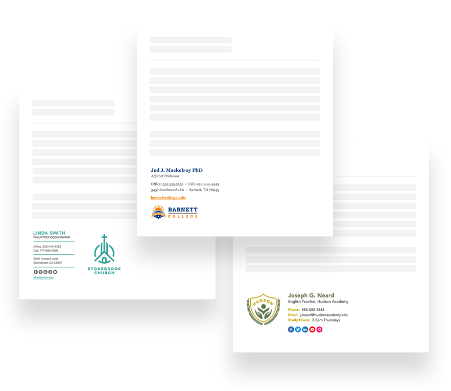 Signature Email Custom Email Signature Generators For Organizations